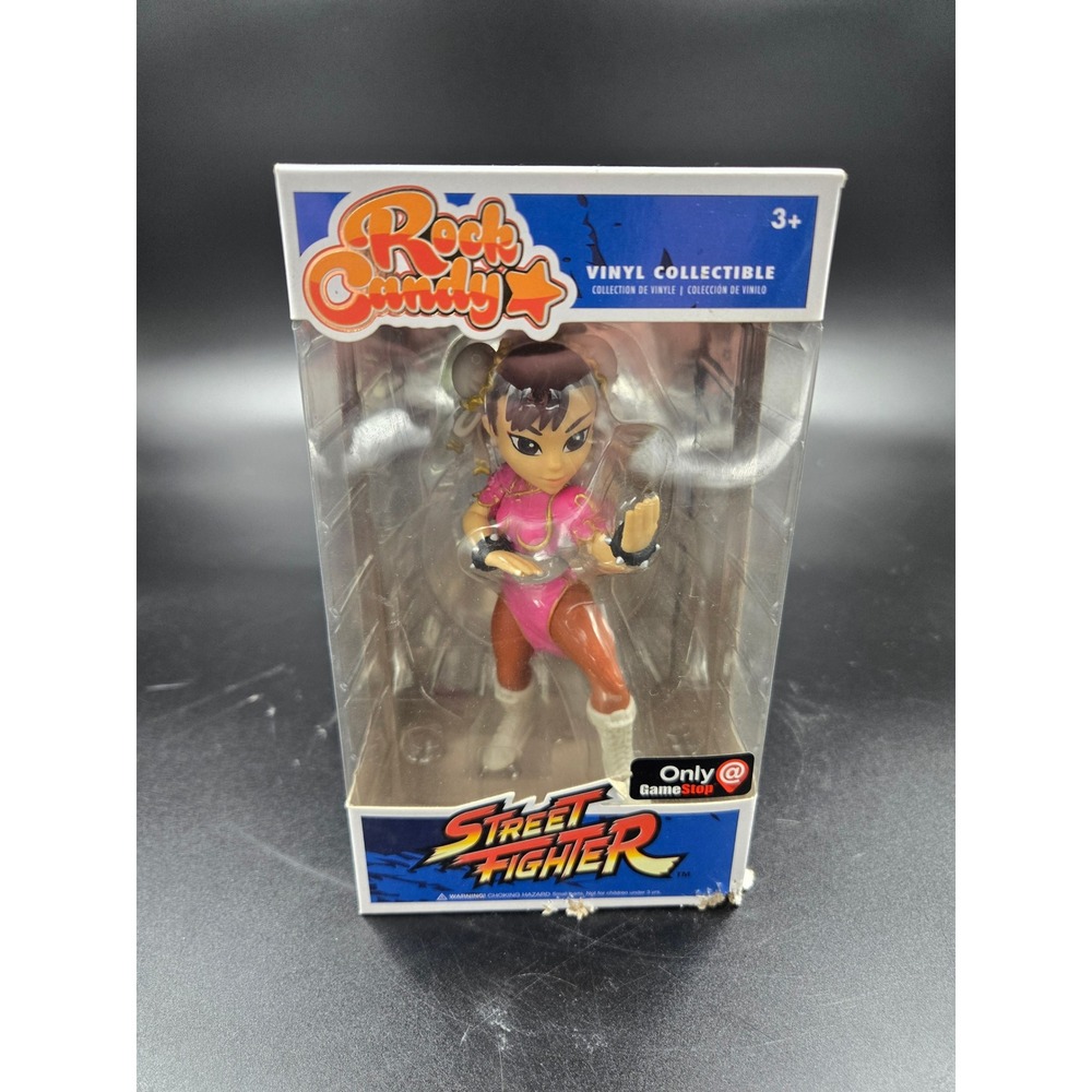 Funko Rock Candy Street Fighter Chun-Li Pink GameStop Exclusive Vinyl Figure